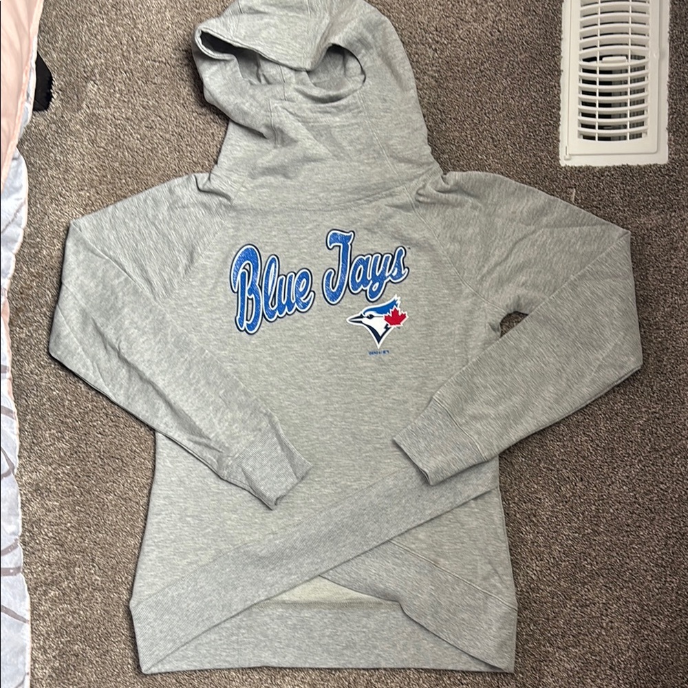 Blue Jays Kids Gray Hoodie